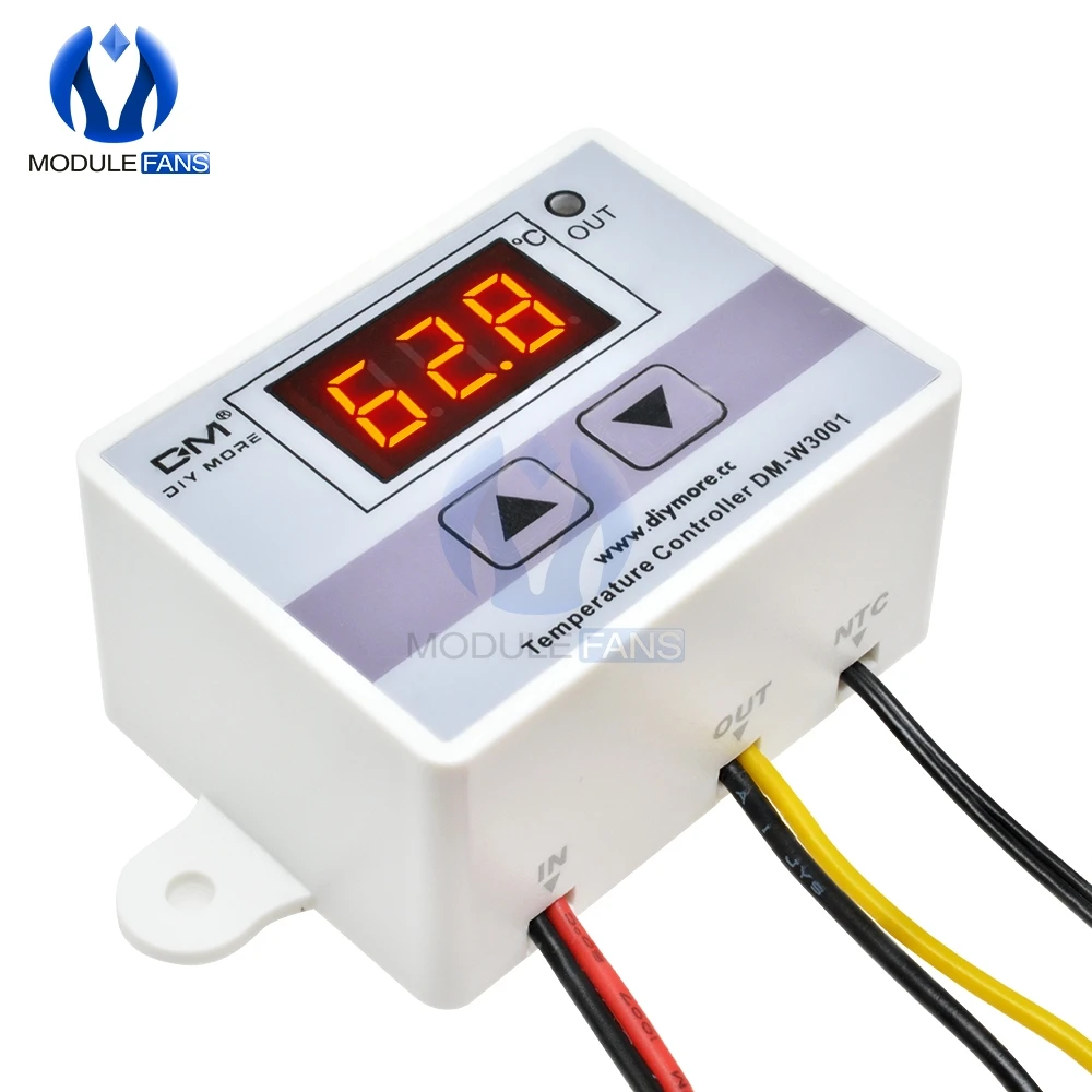 220V AC 10A XH W3001 цифровой светодиодный Контроль температуры контроллер для Arduino