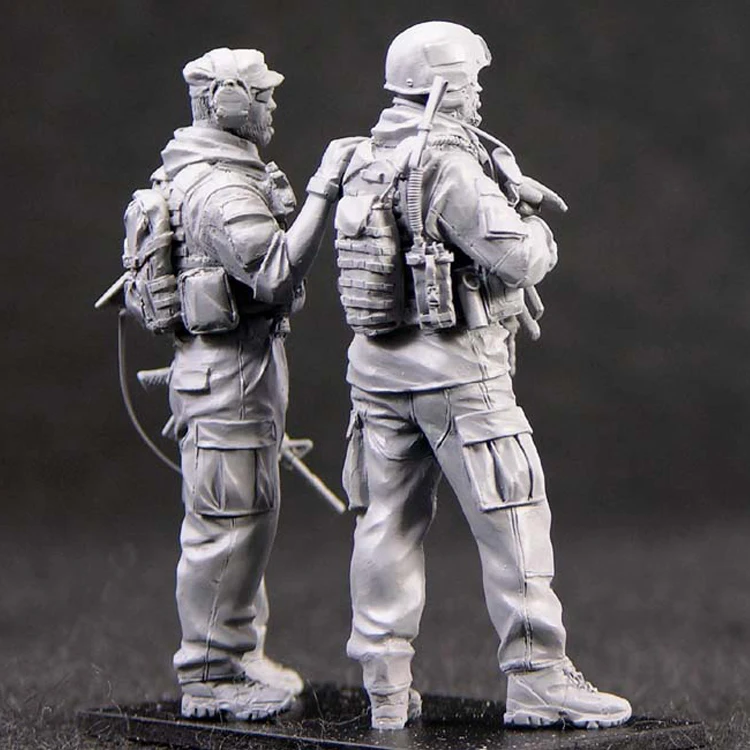 

1/35 2pcs/lot Resin Soldier Model Scene Military Modern Soldier US Army 609