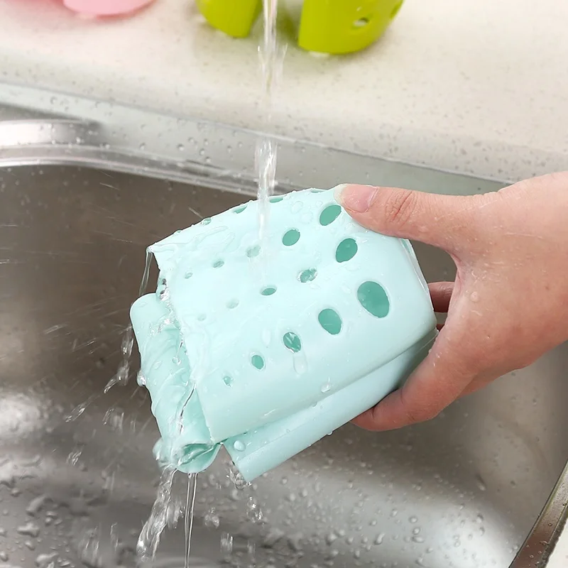 Держатель для кухонной раковины двойной силиконовый держатель губки органайзер