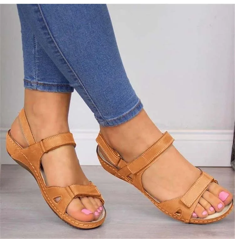 

Women Sandals Retro Fashion Summer Women Shoes Snakeskin Print Casual Sandals Buckle Straps Beach Shoes Ladies Summer Sandals