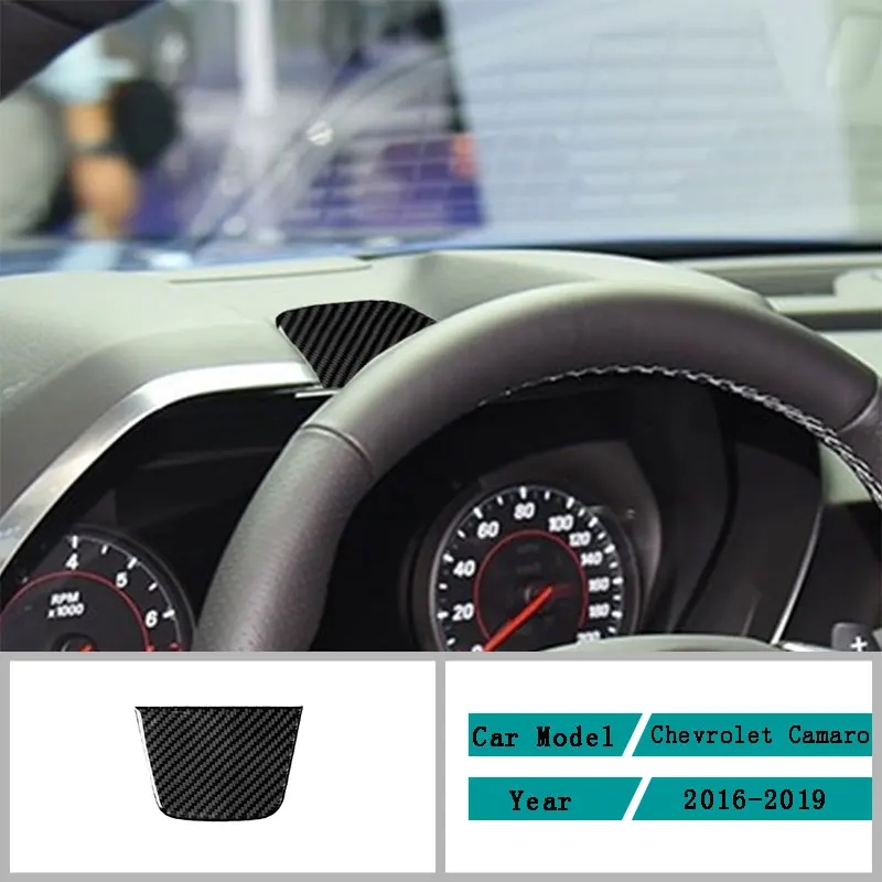 

Автомобильные аксессуары из углеродного волокна, защитная декоративная панель для салона приборной панели, наклейки для Chevrolet Camaro 2016-2019
