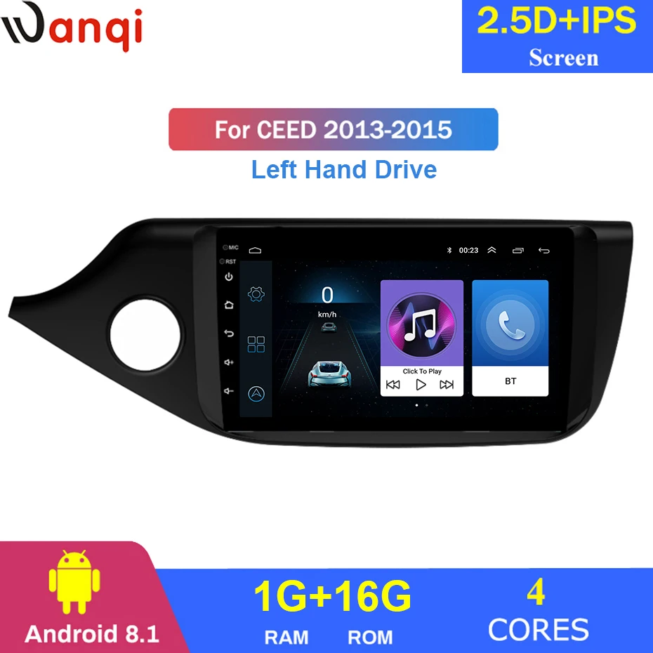Для KIA CEED 2013 2015 автомобильный Радио Мультимедиа Видео плеер навигация gps Android 8 1