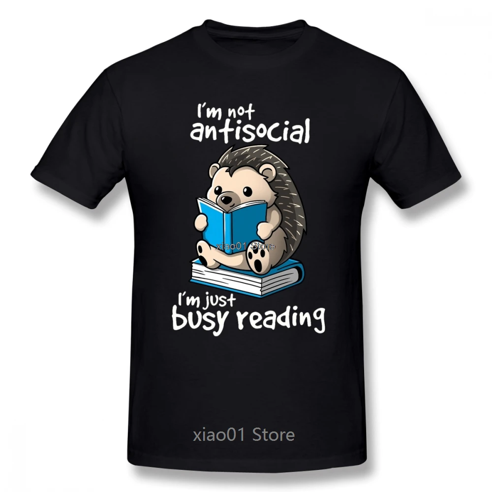 

Antisocial Hedgehog Men T Shirt Popular Team Big Size O-neck Cotton Short Sleeve Clothes
