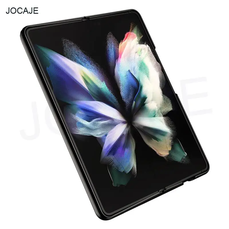 business crocodile pattern leather phone case for samsung galaxy z fold 3 5g shockproof hard back cover for samsung z fold3 capa free global shipping