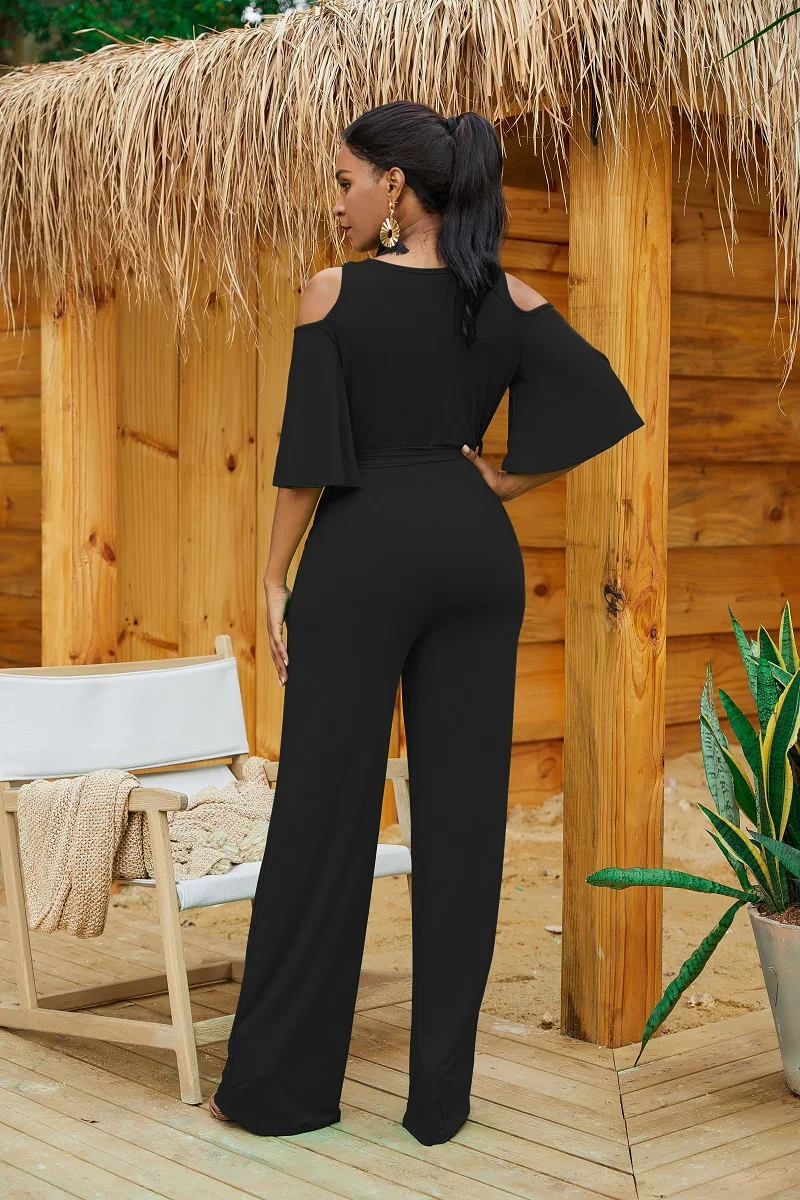 Летний Классический Модный пляжный комбинезон макси лето 2019 женские