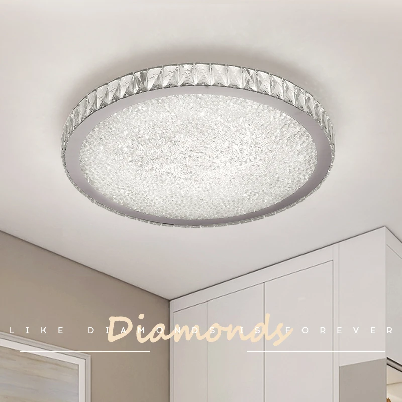 Luces LED colgantes de lujo con pantalla de cristal para sala de estar, Lustres modernos de ámbar/transparentes, lámpara de techo de vestíbulo de atenuación