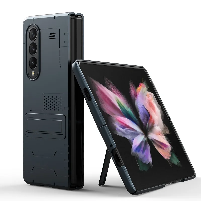 

For Samsung Galaxy Z Fold 3 2 5G New Style Magnetic Invisible Bracket Phone Case Hard PC Folding Screen Protection Cover