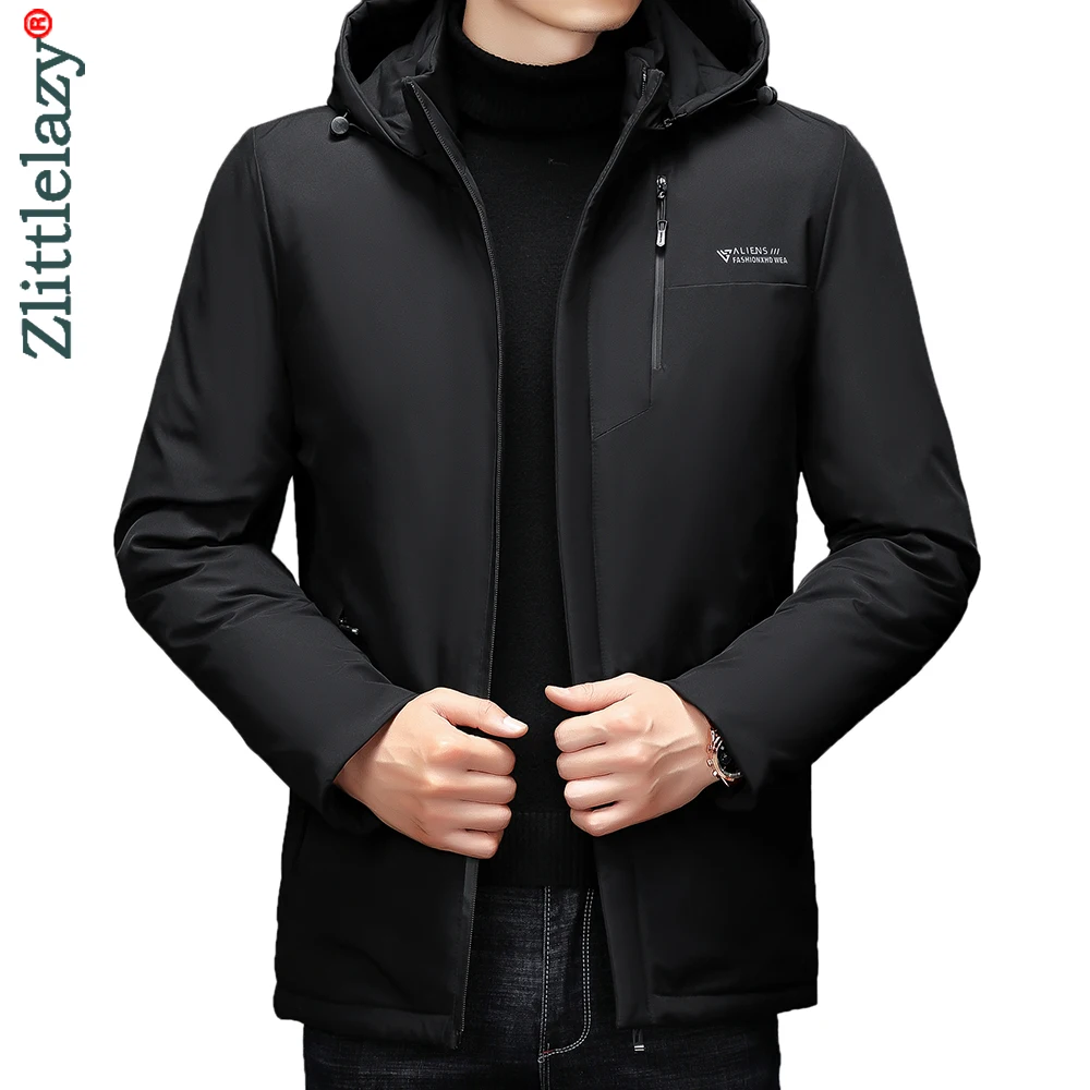 

2021 Winter Jacket Men New Fashion Male Thick Warm Pockets Coat Thermal Hooded Parkas Outerwear Top Quality Men's Clothing 1123