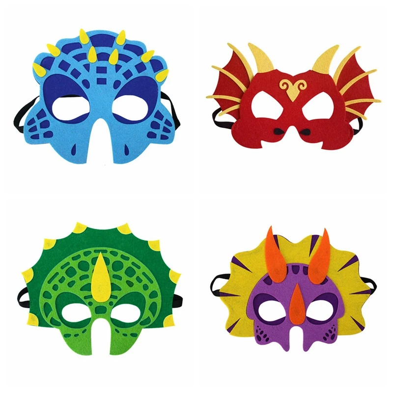Маска динозавра супергероя костюмы Хеллоуина тираннозавр рекс стегозавр