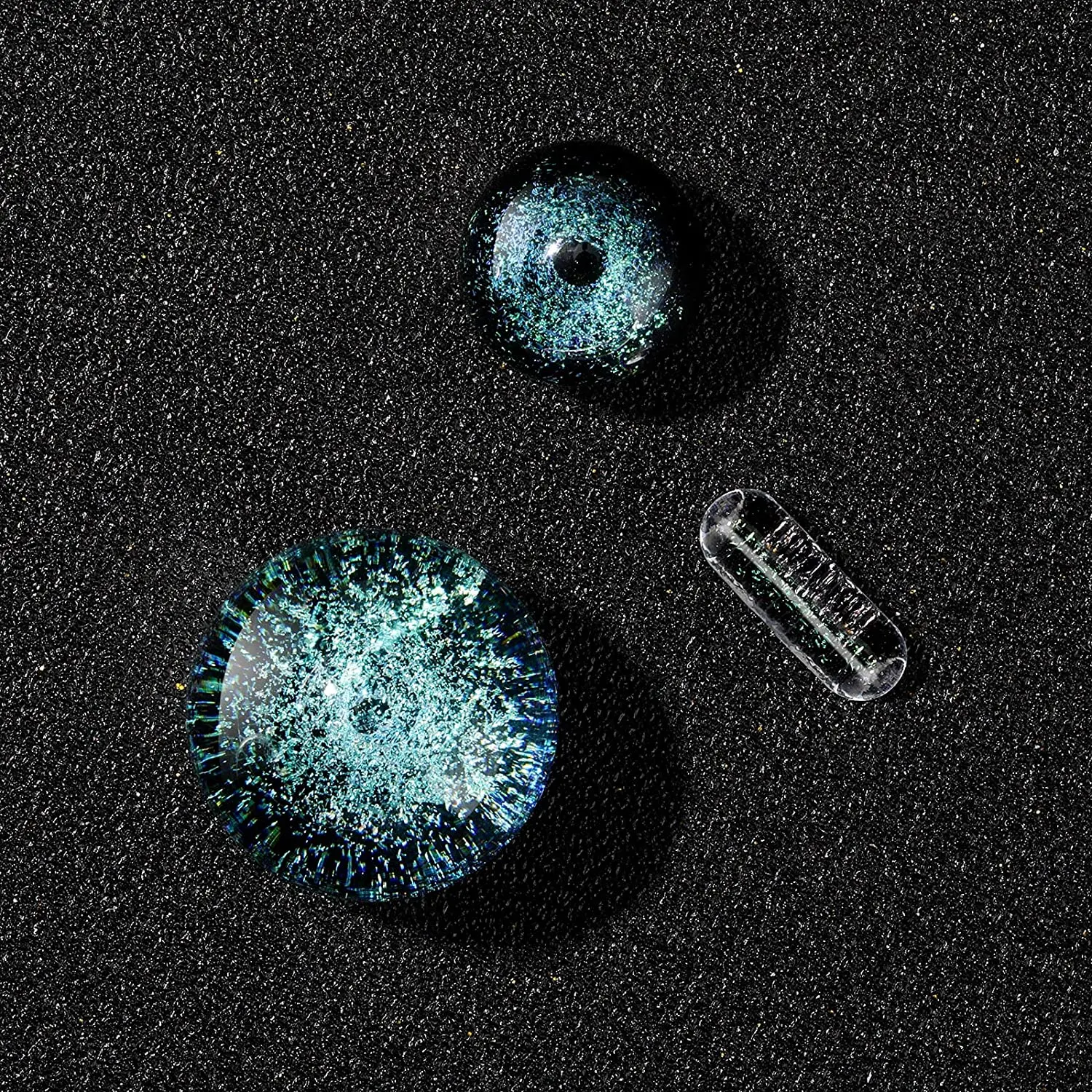 

Dichro Glass Marble Set-Cosmic Galaxy Themed