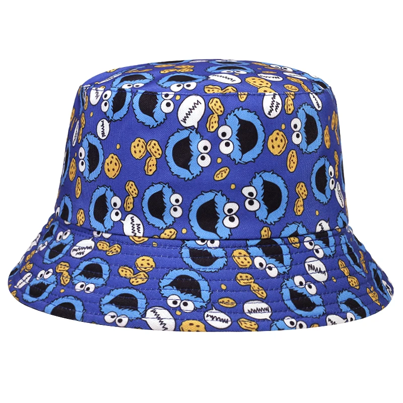 Панама Складная с мультяшным принтом для мужчин и женщин шляпа от солнца в стиле