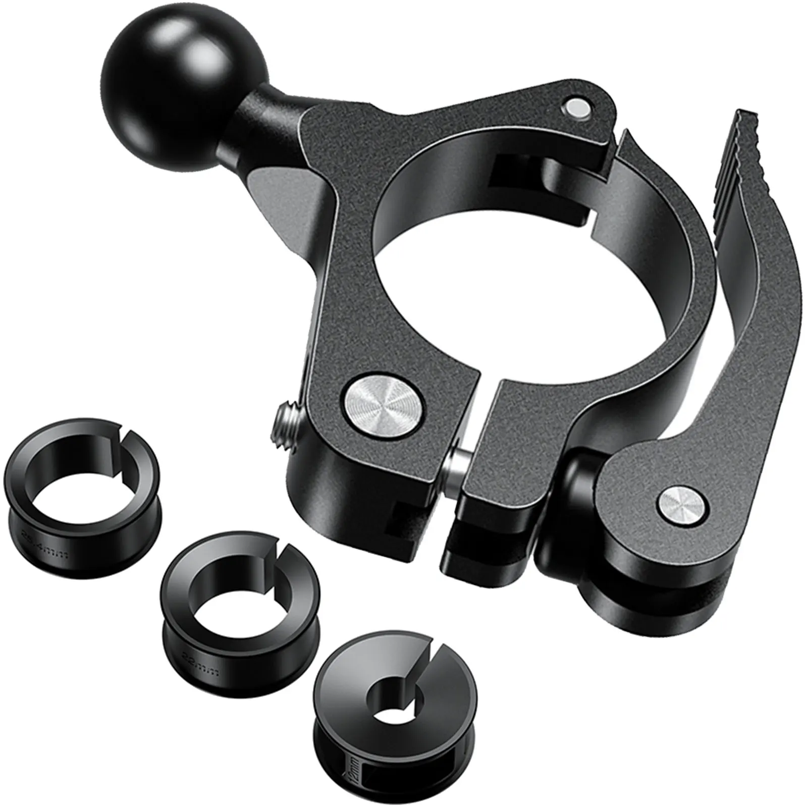 

Easy Install Universal Motorcycle Phone Mount Tool Free Outdoor Accessories With Ball Seat Convenient Aluminum Alloy Durable