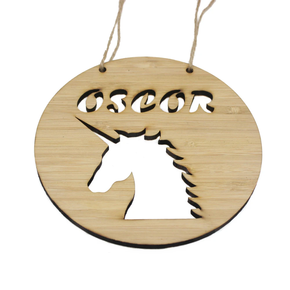 Персонализированный Деревянный дверной знак настенная дверь подвесное имя