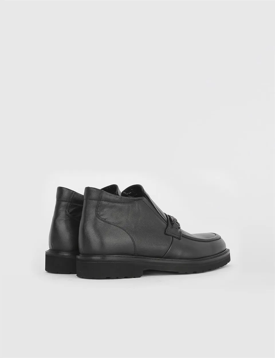 

ILVi-Genuine Leather Handmade Pyro Black Leather Men's BootMen Shoes 2020 Fall/Winter