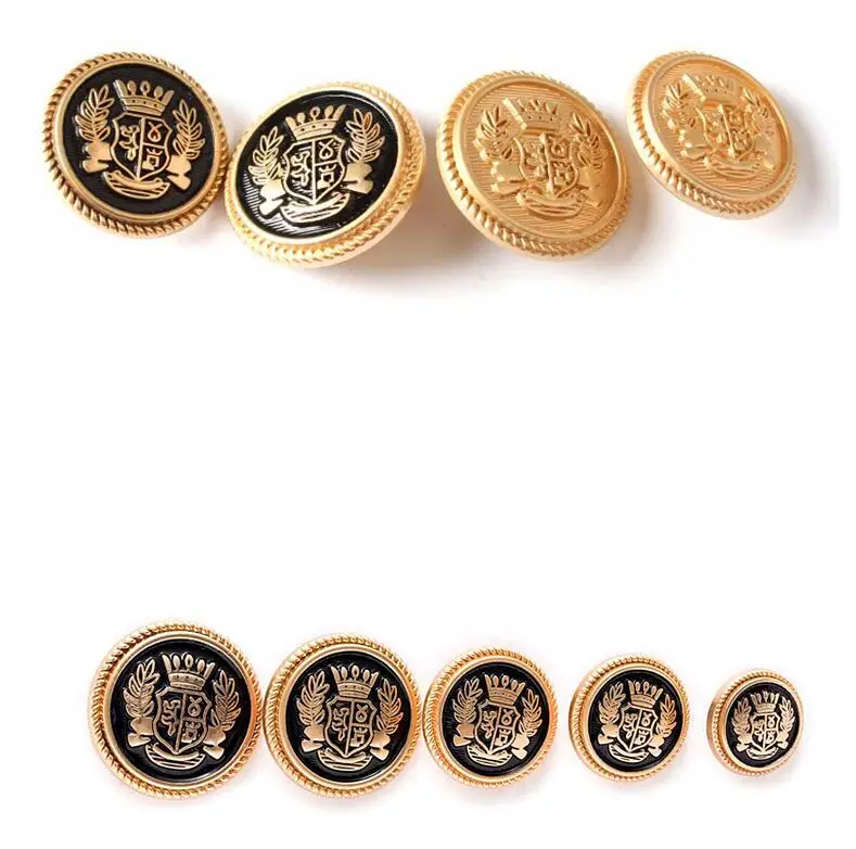 50 шт. 20 мм золотые металлические кнопки для одежды пальто швейные принадлежности