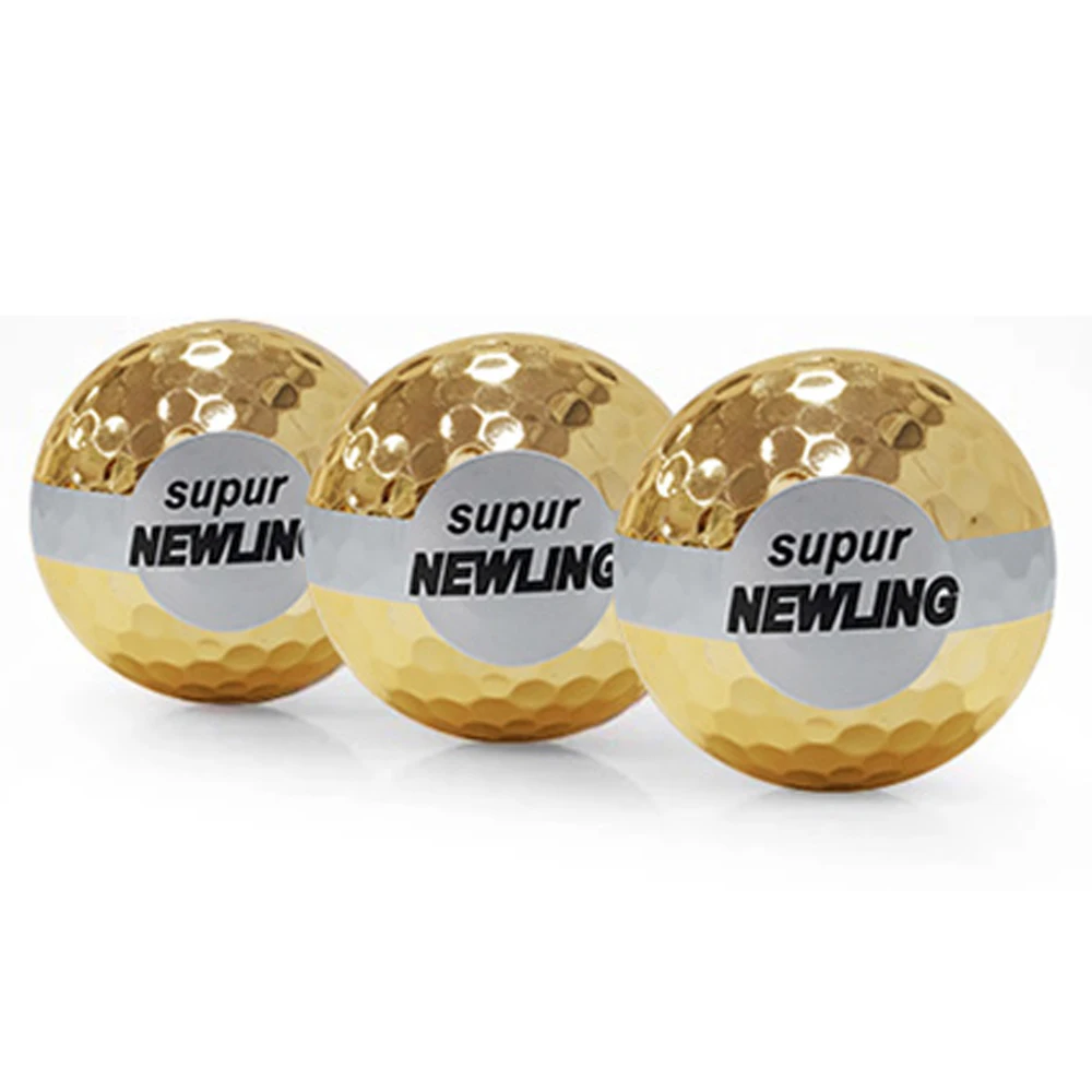 3 шт. мячи для гольфа Гольф Цвет ed лента отверстия шар золотой подарок шар|ball golf|golf