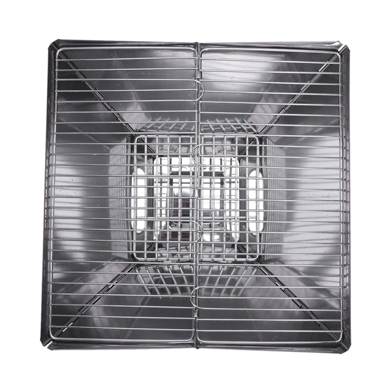 Нержавеющая сталь открытый уголь барбекю гриль стойка складной принадлежности