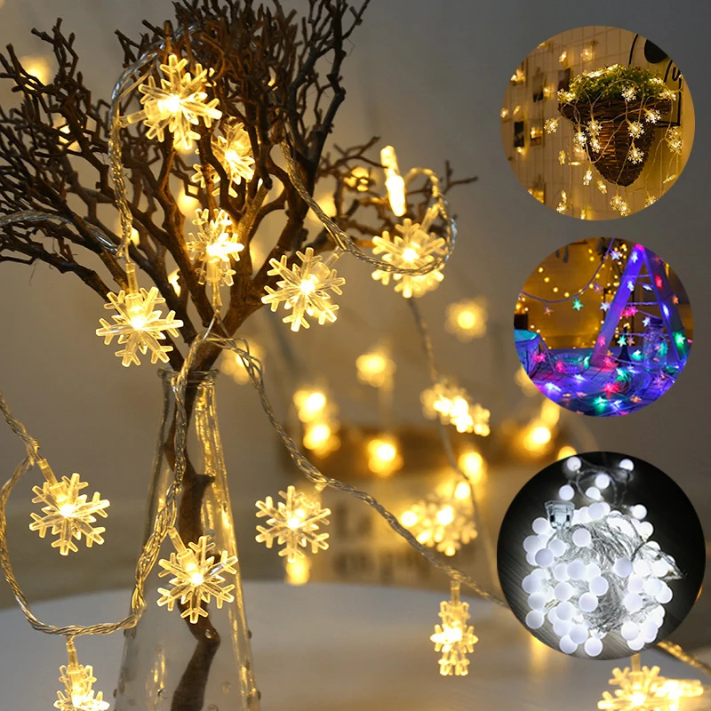 3M 6 м 10 светодиодный водонепроницаемый мигающий шар Рождественский венок для