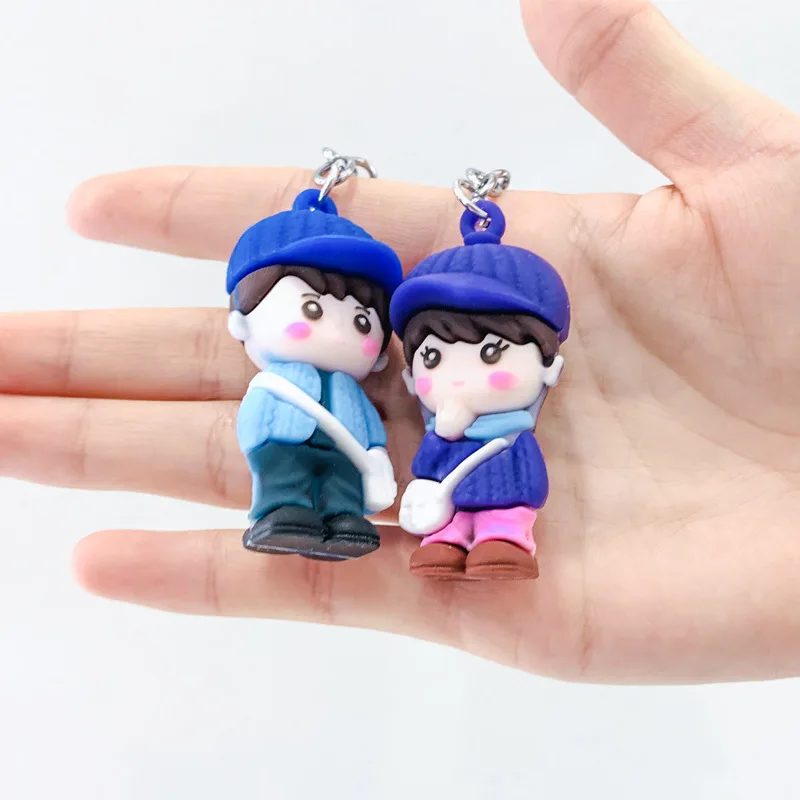 Новинка модный брелок для ключей с героями аниме Студенческая парная кукла