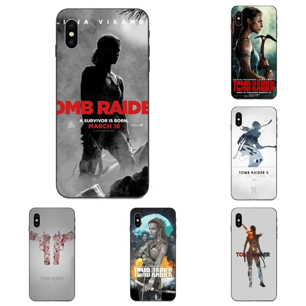 Movie Tomb Raider 2018 для Apple iPhone 4 4S 5 5S SE 6 6S 7 8 11 Plus X XS Max XR Pro Diy Окрашенные аксессуары