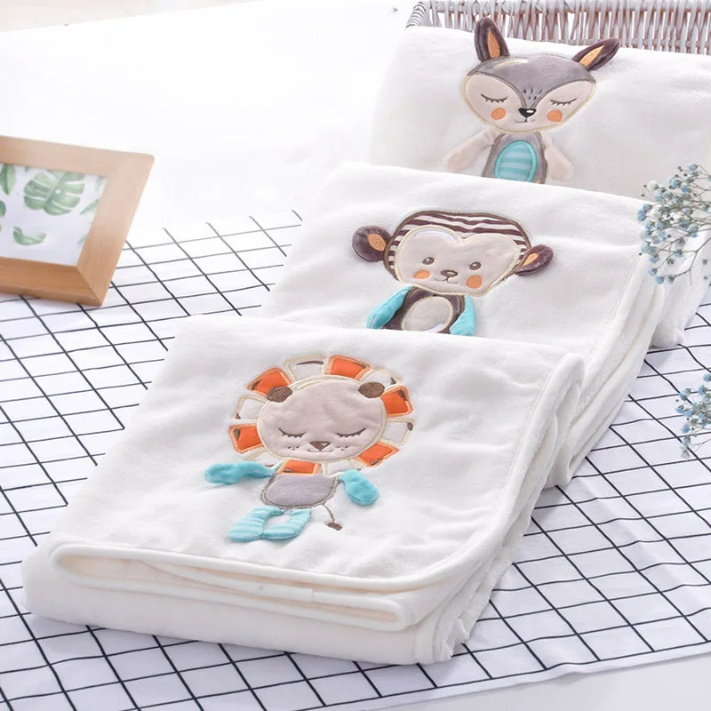 Пушистое супермягкое детское постельное белье белое мультяшное уютное мягкое