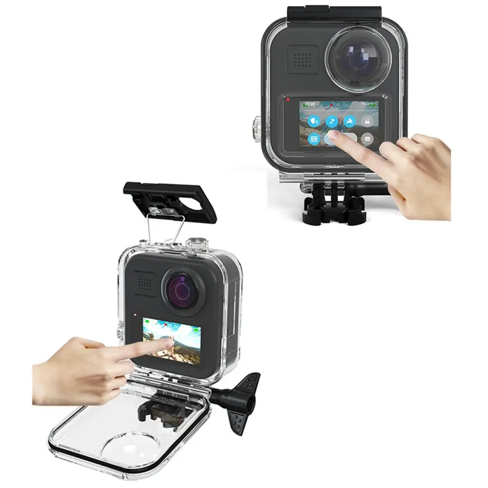 Дешево Водонепроницаемый чехол для панорамной экшн-камеры GoPro MAX, защитный чехол для подводной съемки, аксессуары для дайвинга