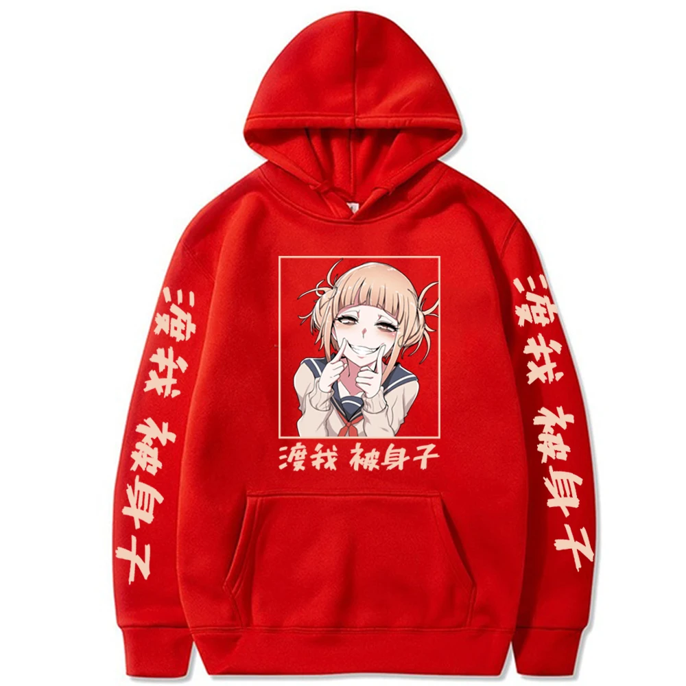 

Anime My Hero Academia Hoodie Men Women Casual Autumn Hooded Collar Sweatshirt Oversized Pullover Coat For Himiko Toga Fans