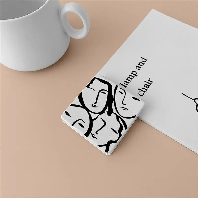 Зеркало для макияжа SW 1 шт. двухстороннее портативное в ассортименте|Зеркала