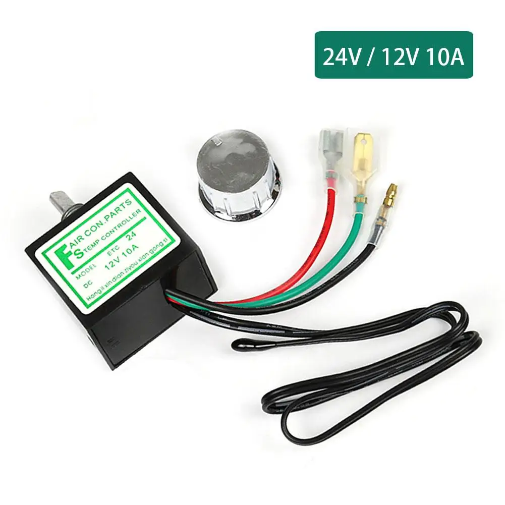 

12V 10A Car Air Conditioner Electronic Thermostat Switch Adjustable Temperature Control Auto Accessory Car Accessories ETC-12