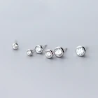 Серьги-гвоздики женские, круглые, 45678 мм, из серебра 925 пробы