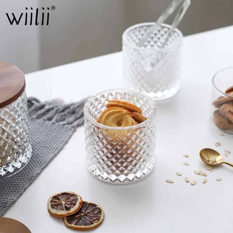 Стеклянная емкость для хранения кофейных зерен еды 600 мл чая кофе специй с