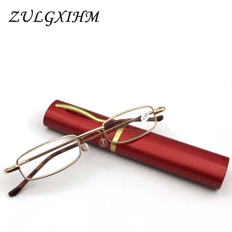 Новинка модные портативные очки для чтения с металлической ручкой ультралегкие