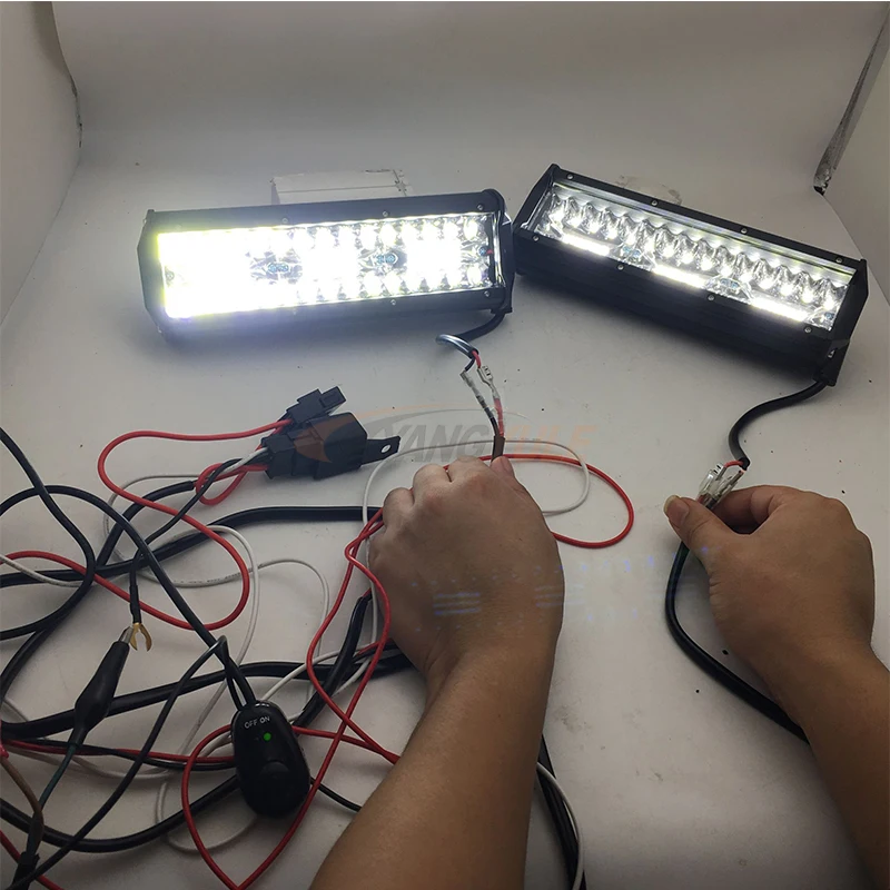 1 шт. Универсальный комплект от до 2 Led Light Bar Cable 40A 12 В 24 в переключатель реле авто