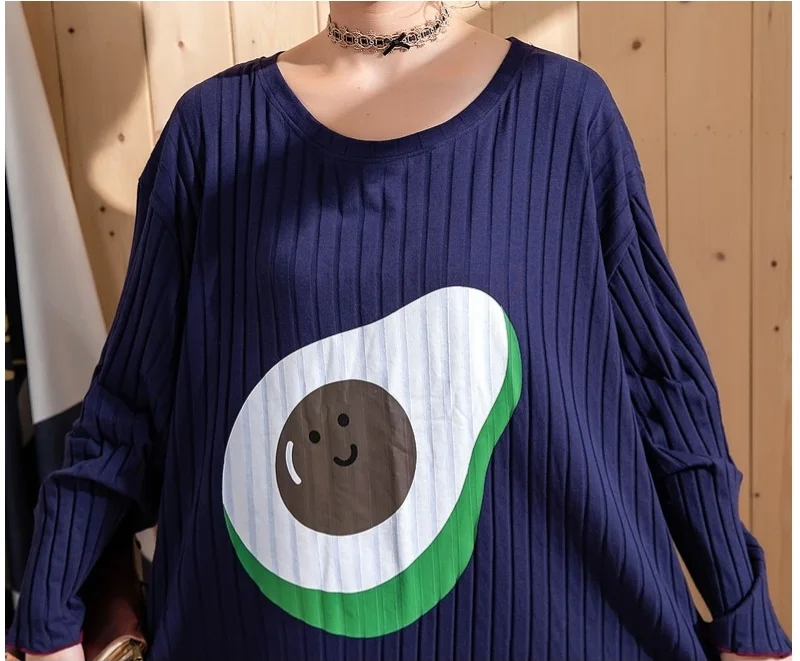Ночное платье размера плюс 5XL женское платье с длинным рукавом из чистого хлопка платье для сна с круглым вырезом домашняя одежда Повседневная Свободная одежда для сна Весна