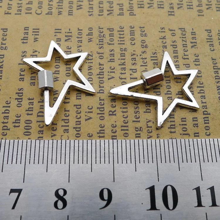 

Ly926 20*24mm 1.2G Antique Alloy Pentagram charm pendant Ornament Accessories 50 Pcs/bag