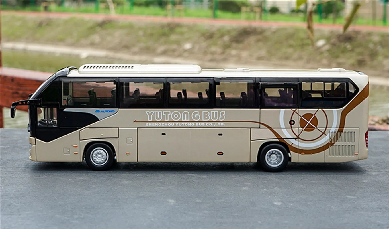 1:42 для YuTong Bus ZK6128HQB тренерский автобус литая металлическая модель автомобиля