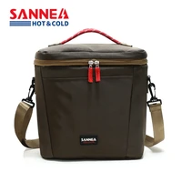 sanne new style 10l 600d waterproof oxford cloth cooler bag portable thermal insulated ice bag reusable picnic cooler bag lunch