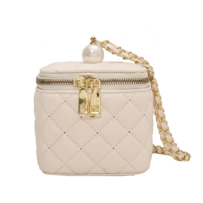 

Elegant Box Shape Female Mini Crossbody bag 2021 Summer New PU Leather Women's Designer Handbag Chain Shoulder Messenger Bag