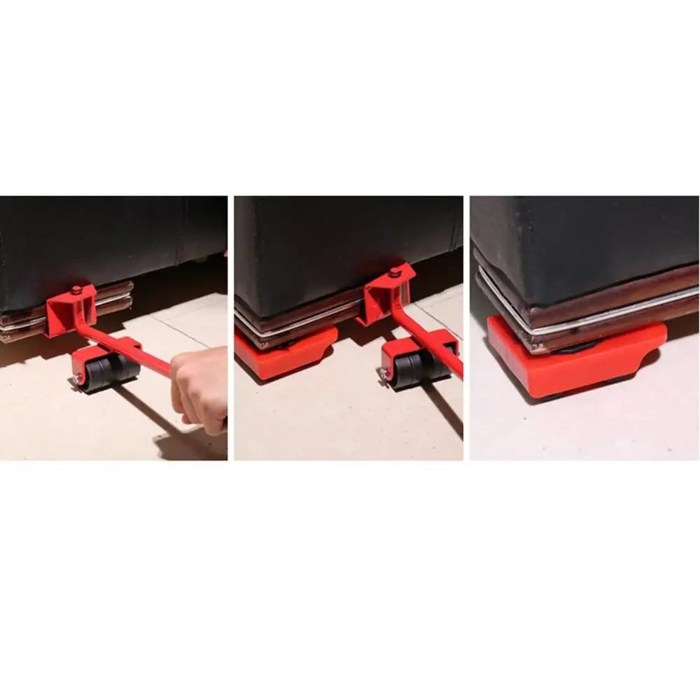 

Home Trolley Lift And Move Slides Kit Easily System For Furniture 5 Packs Tool Set Furniture Lifter Transport set Heavy mover