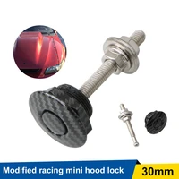 2pcs 1 26in aluminum push button bonnet hood pin lock clip kit car quick release bumper latch universal auto accessories