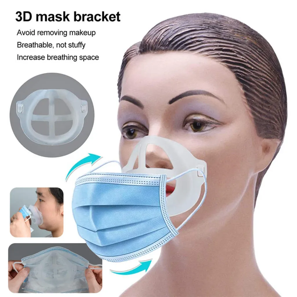 

3PC Innermask 3D Face Mask Frame Mouth Masks Frames Washable Inner Support Reusable Masker Mascarillas Mondkapjes Mascherine