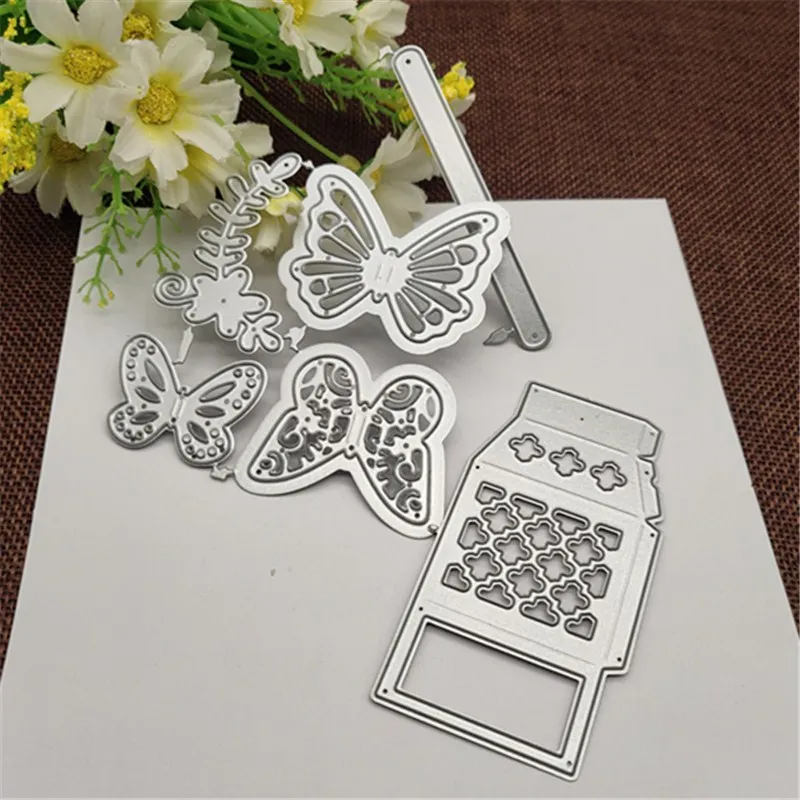 Металлические режущие штампы бабочки для альбома скрапбукинга DIY бумажные