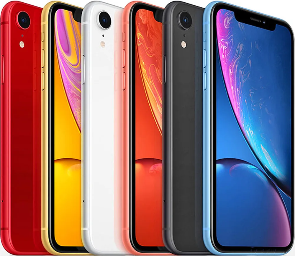 Разблокированный Apple iPhone XR ram 3 ГБ rom 64 Гб/128 Гб мобильный телефон LTE 6,1 дюймов шестиядерный IOS отпечаток пальца лица ID NFC