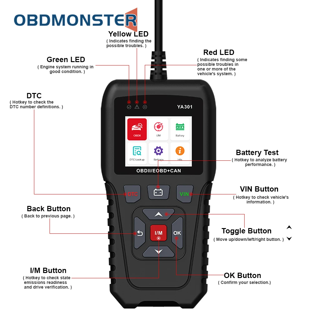 Код ридер автомобильный диагностический инструмент выключить проверки