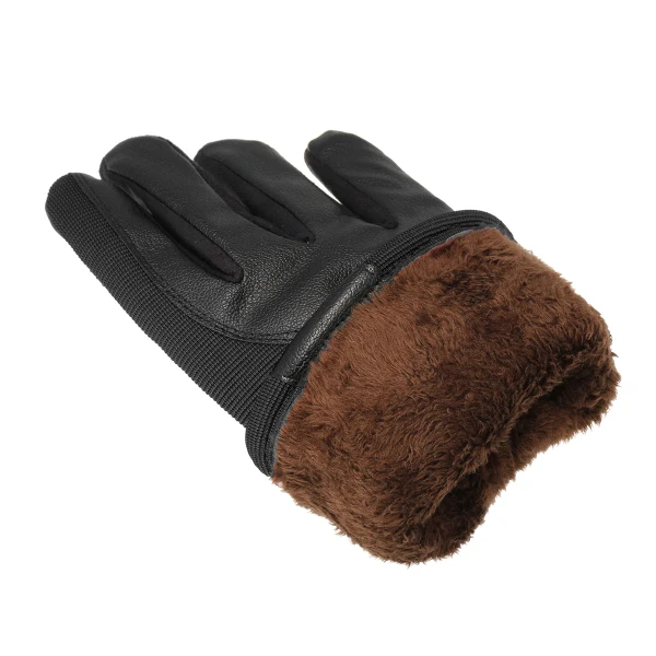 

Universal Motorcycle Leather Gloves Touch Screen Winter Warm Waterproof Cycling Full Finger Gloves Red Blue Black Grey