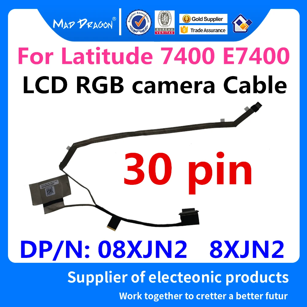 Новый оригинальный ноутбук ЖК LVDS кабель EDP видео RGB камера для Dell Latitude 7400 E7400 08XJN2
