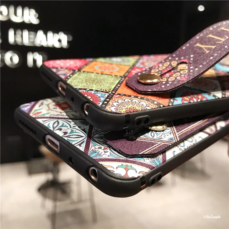 SoCouple ремешок чехол для телефона Redmi Note 8 Pro 5 5A 6 7Pro 4X K20 Pro Чехол для Xiaomi 8 9 CC9 A3 9 Lite чехол для телефона из ТПУ с принтом держатель чехол