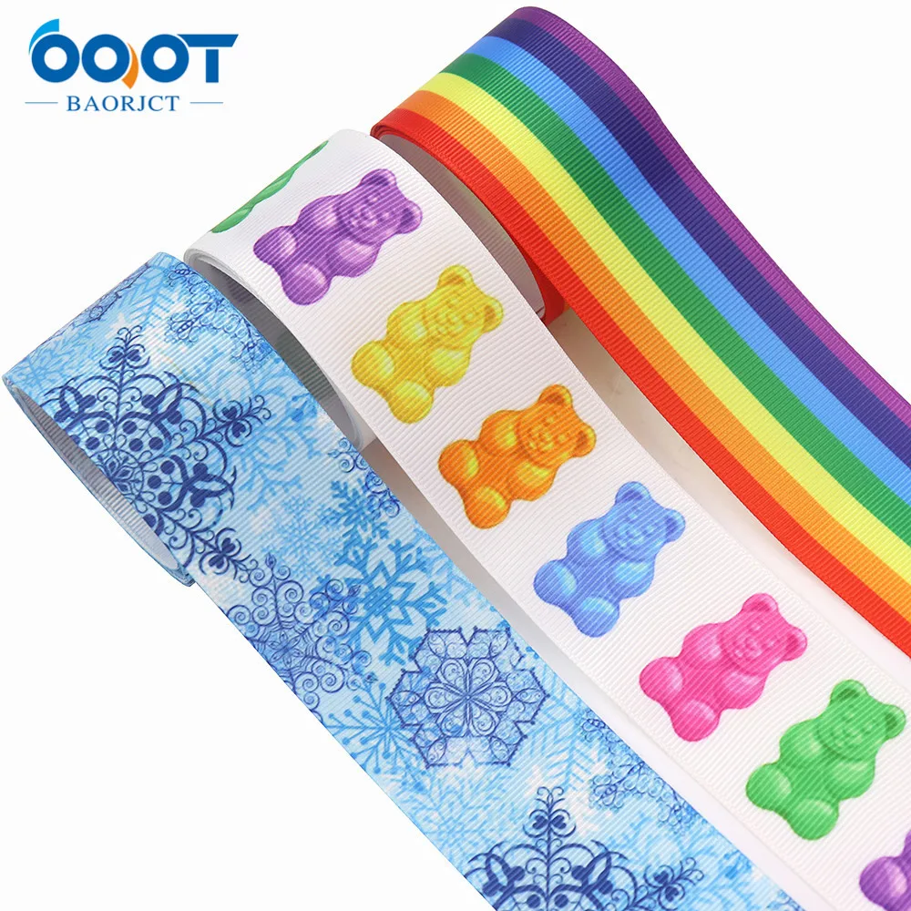 

Cartoons Series Thermal Transfer Printed Grosgrain Ribbons,38MM 10Yards M-21819-1266 Bow Cap DIY Party Gift Packaging Materials