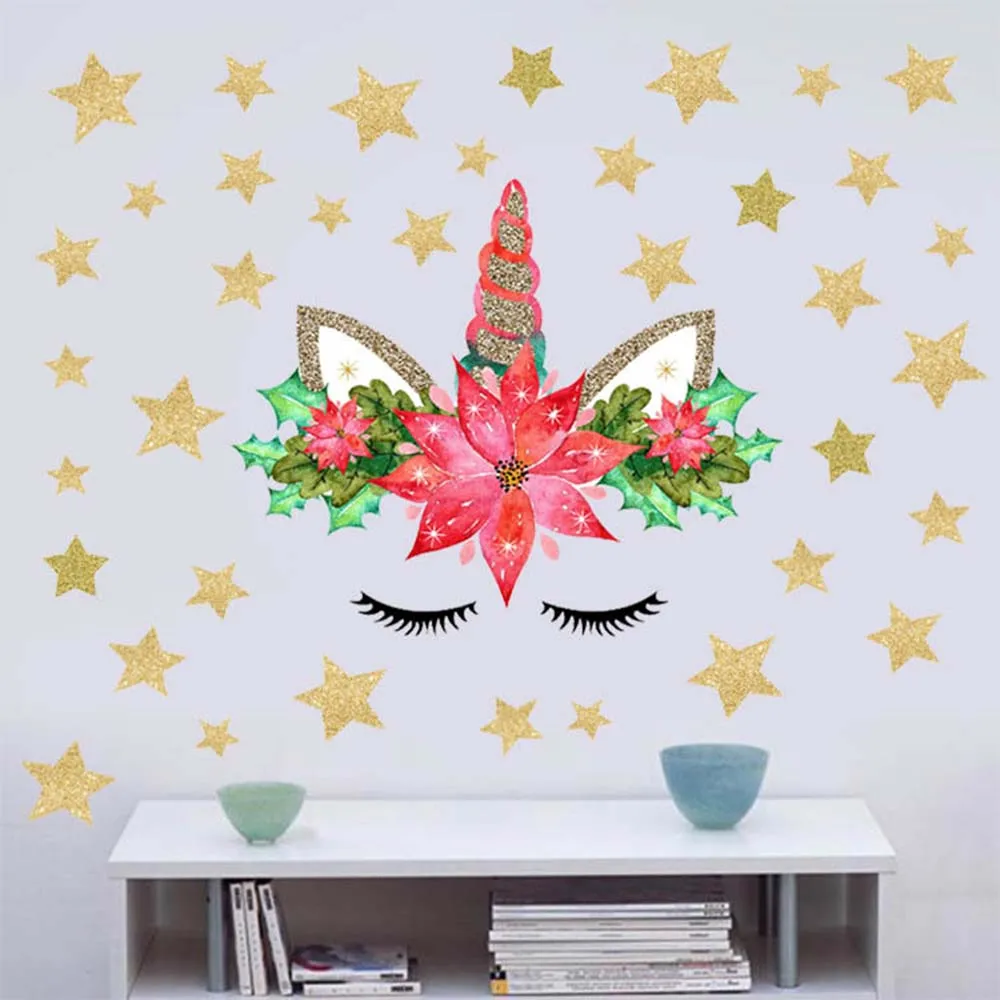 Наклейка на стену s ПВХ для маленькой девочки Рождественский подарок детской