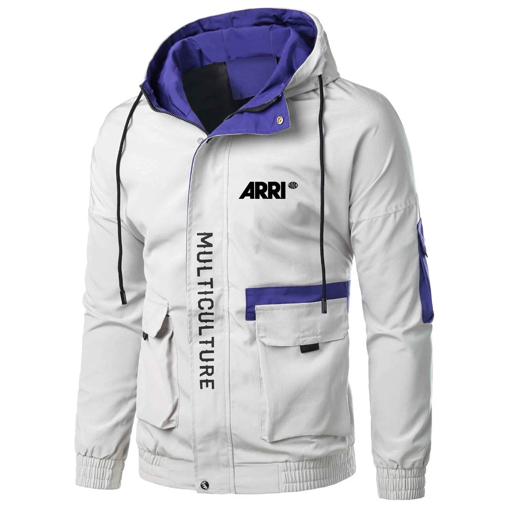 Мужская куртка с капюшоном ARRI Черный Повседневный пуловер в стиле хип-хоп